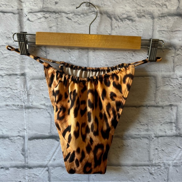 We Are HAH Never Worn Animal Print High Raise Ultra Cheeky Bikini Bottom Large - Picture 5 of 8